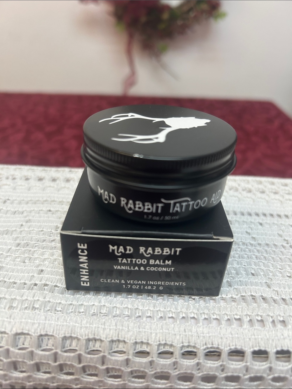 Mad Rabbit Black Vanilla & Coconut Tattoo Balm for Men & Woman